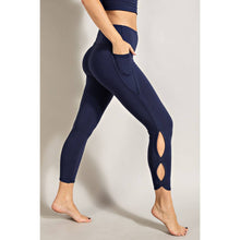Load image into Gallery viewer, BADA$$ HIGH RISE CROPPED YOGA LEGGINGS