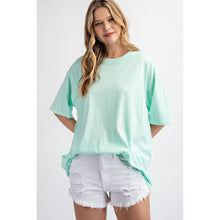 Load image into Gallery viewer, Washed Cotton Round Neckline Top