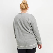 Load image into Gallery viewer, Bodacious Antiqued Star V-Neck Sweatshirt