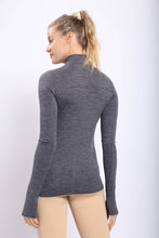 Load image into Gallery viewer, Active Half-Zip Pullover with Thumb Holes
