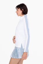 Load image into Gallery viewer, Jacquard Stripe Mock Neck Top
