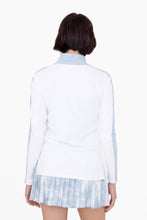 Load image into Gallery viewer, Jacquard Stripe Mock Neck Top
