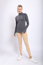 Load image into Gallery viewer, Active Half-Zip Pullover with Thumb Holes
