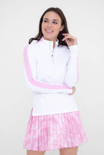 Load image into Gallery viewer, Jacquard Stripe Mock Neck Top
