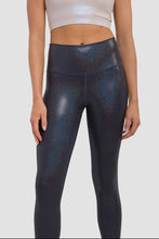 Load image into Gallery viewer, Holographic Glitter High-Waisted Leggings
