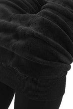 Load image into Gallery viewer, Bada$$ Burgundy fleece lined leggings
