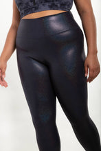 Load image into Gallery viewer, CURVY Holographic Glitter High-Waisted Leggings

