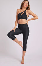 Load image into Gallery viewer, Black Rib Capri

