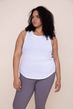 Load image into Gallery viewer, CURVY Cool-Touch Perforated Hi-Lo Racer Tank

