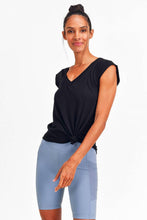 Load image into Gallery viewer, V Tee with Curved Hem
