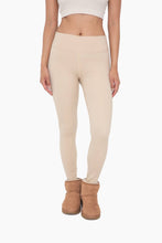 Load image into Gallery viewer, Fleece Lined Poly-Blend Leggings
