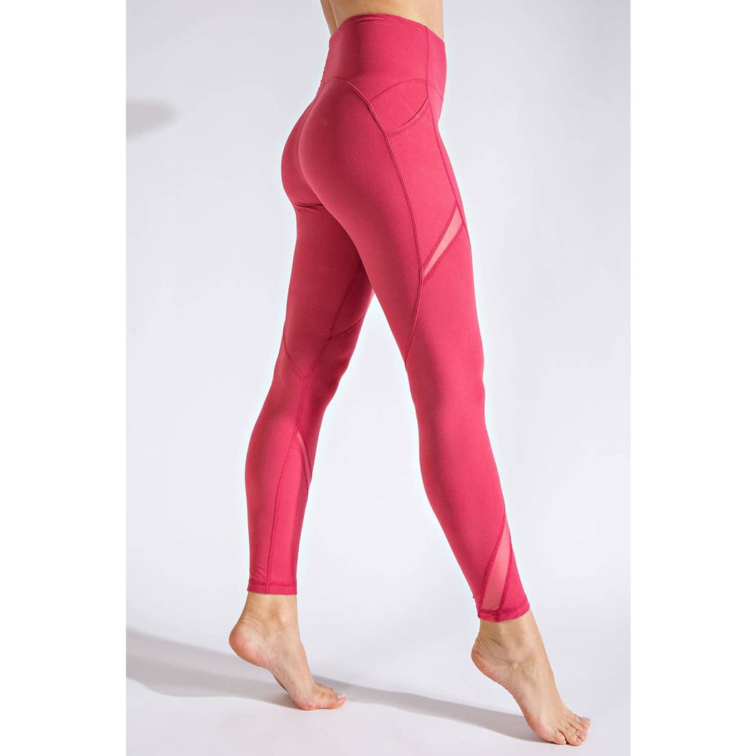 MESH DETAIL FULL LENGTH LEGGINGS