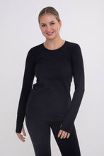 Load image into Gallery viewer, Brushed Interior Long Sleeve Active Top with Thumbholes
