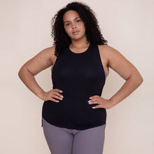 Load image into Gallery viewer, CURVY Cool-Touch Perforated Hi-Lo Racer Tank
