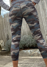 Load image into Gallery viewer, CAMO PRINT CAPRI LEGGINGS
