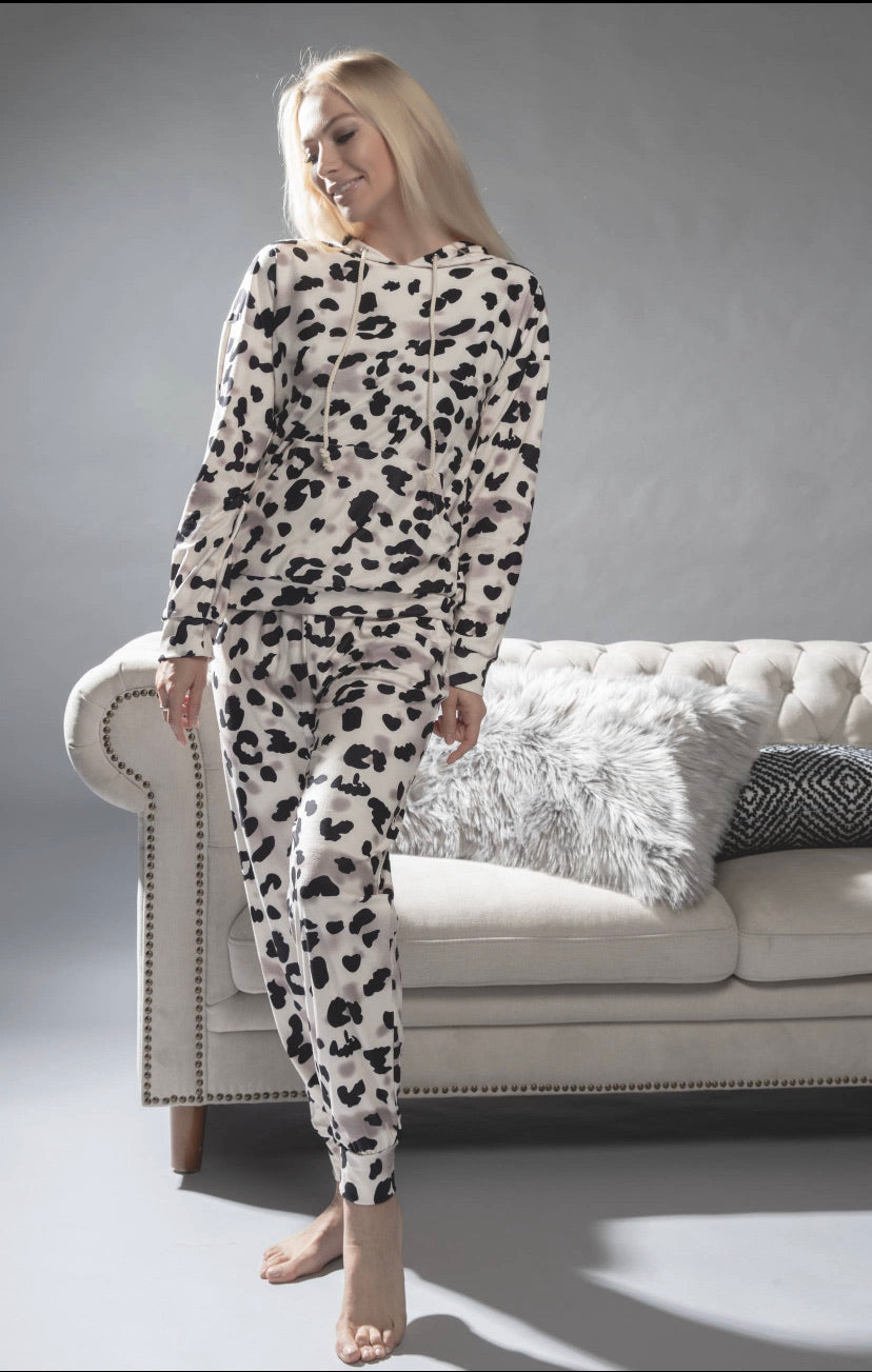 Animal Print Hoodie sets
