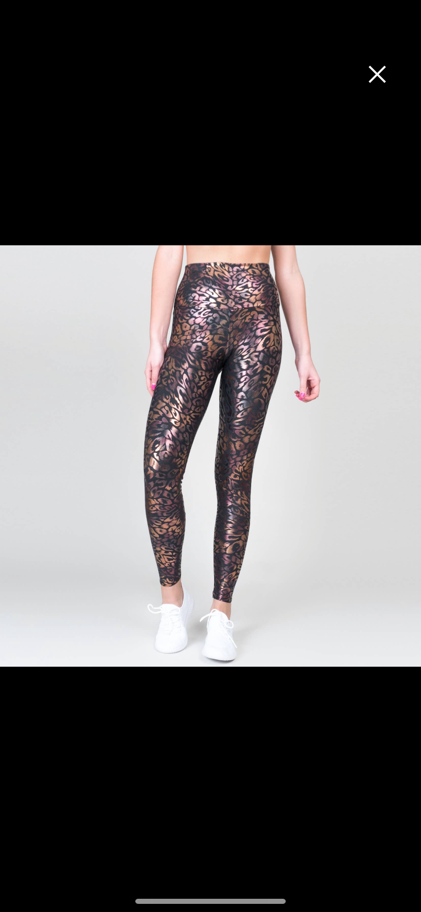 Metallic Leopard leggings
