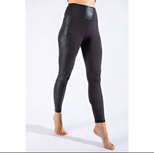 Load image into Gallery viewer, Crocodile Side Panel Leggings

