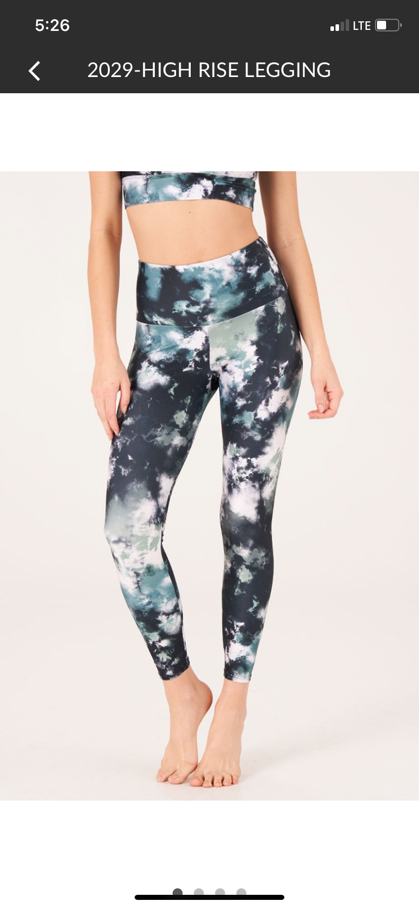 HIGH RISE MIDI LEGGING - EVERGREEN TIE DYE