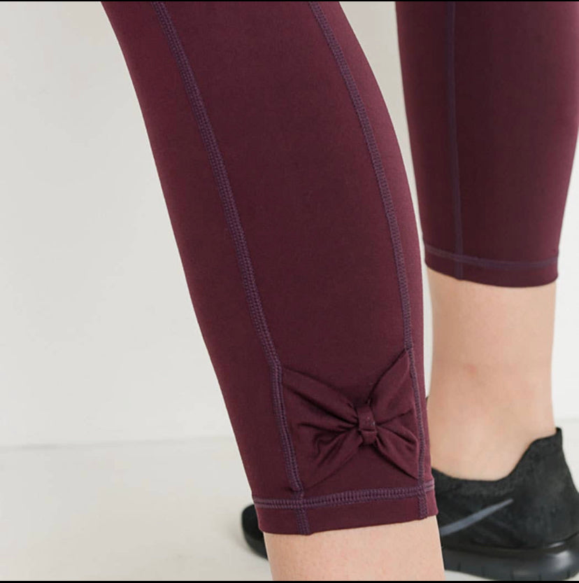 Bow Accent Highwaist Leggings